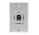 Panduit KWPK5E Keystone CAT5e RJ45 Wall Phone Faceplate, Stainless Steel