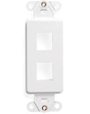 41642-00W LEVITON QuickPort Decora Insert, 2 Port, White