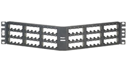 CPPA72FMWBLY, Panduit Mini-Com Patch Panel 72-port, Modular Flush Mount, Black (MOQ: 1; Increment of 1)