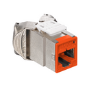 6ASJK-RO6 Modular Jack, Leviton QuickPort Atlas-X1, CAT6A Shielded, RJ45, Orange