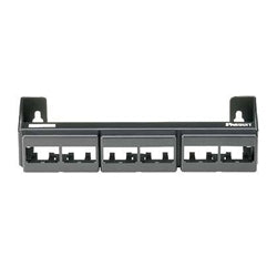 CWPP12WBL, Panduit Mini-Com Patch Panel, 12 port, Wall Mount, Black (MOQ: 1; Increment of 1)