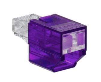 SRJPB-00P Leviton Port Blocker, Secure RJ, Purple color transparent