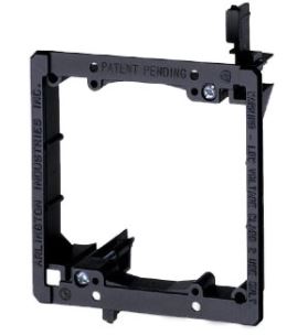 LV2 Low Voltage Mounting Bracket: Arlington, Double Gang, Plastic