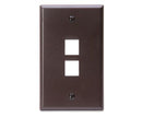 41080-2BP LEVITON Faceplate QuickPort 2 Port, Brown