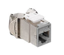 61SJK-RG6 Modular Jack, Leviton QuickPort Atlas-X1, CAT6, RJ45, Shielded, Grey