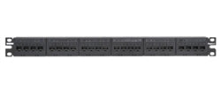 CPPK6G24WBL, Panduit Mini-Com Patch Panel Kit, 24-port, CAT6, TXMod, Black (MOQ: 1; Increment of 1)