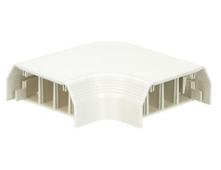 T70RAIW, Panduit Right angle fitting. Used to join sections of T-70 raceway at right angles, International White (Off),  Each (MOQ: 1; Increment of 1)