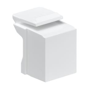 41084-0BW LEVITON Blank QuickPort Insert, White41084-0BW Leviton QuickPort Blank Insert, White, 10 Pack