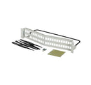 OR-PSAHJU48-W Ortronics Patch Panel, Clarity HDJ, Angled, 48 Port Modular, Rack Mount, White