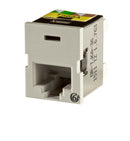 TJ6A-68 Ortronics Modular Jack: Ortronics TracJack, CAT6A, T568A/B, Wiremold Lt. Gray  (MOQ: 20)