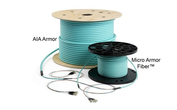 TF48-OM3-PL Tinifiber 48 Core 250um Multimode OM3 Armored Plenum