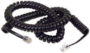 16-12-BL Handset Cord: 12 Ft - Black