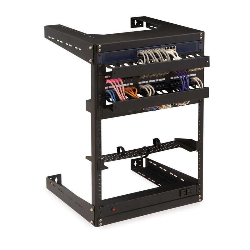 1915-3-500-08 Wall Mount Rack: Kendall Howard, 18 Inch Deep, 8U