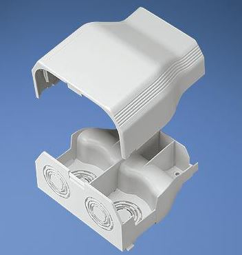 T70EEEI, Panduit Fitting,Entrance End,T70, Electric Ivory,  Each (MOQ: 1; Increment of 1)