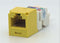 CJ688TPYL, Panduit Mini-Com Modular Jack: TX6+, CAT6, RJ45 - Yellow (MOQ: 1; Increment of 1)