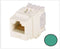 NK688MGR-Q, Panduit Netkey CAT6, Modular Jack- Green (MOQ: 25; Increment of 25)