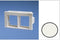 NKHF2MIW-X, Panduit Netkey Flat Insert: 2 Position, 1/3 Size (MOQ: 10; Increment of 10)