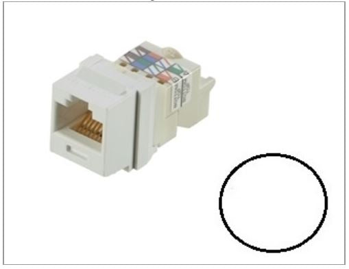 NK6TMWH, Panduit Netkey RJ45, CAT6, Modular Jack, 8-position, 8-wire - White (MOQ: 1; Increment of 1)