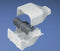 T45EEIW, Panduit Fitting,Entrance End,T45, International White,  Each (MOQ: 1; Increment of 1)