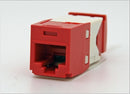 Panduit CJ5E88TGRD Mini-Com CAT5e Giga-TX5e RJ45 Jack Module, Red