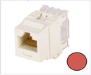 NK688MRD-Q, Panduit Netkey CAT6, Modular Jack- Red (MOQ: 25; Increment of 25)