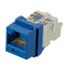 NK6TMBU, Panduit NetKey, CAT6, UTP Jack Module, TP Style, Blue (MOQ: 1; Increment of 1)