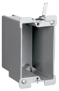 S1-18-W Low Voltage Box: for existing work, Single Gang, Plastic