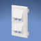 T70FV4IW, Panduit Faceplate,Vt,Communication,4pos, International White,  Each (MOQ: 1; Increment of 1)