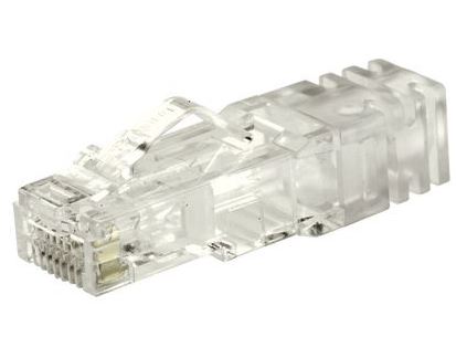 SP688-C, Panduit RJ45 Modular Plug: Panduit, 8 Position / 8 Conductor for Round, Solid or Stranded CAT6 Cable (MOQ: 100; Increment of 100)