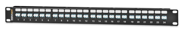 24HDLCS-FT Signamax 48-Fiber (24-Duplex) High- Density LC SM Panel, 1.75 H