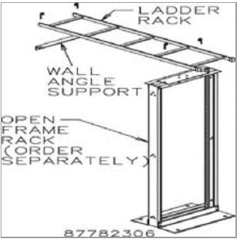 Hoffman E45RUBKIT Ladder Rack Kit, 54 Inch Ladder & Mounting Hardware