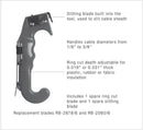 JIC-4366 Cable Slit & Ring Tool: Jonard, Fiber Optic Jacket 3/16"- 1/2" Diameter