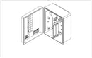 EDC-02P-NH Wall Mount Fiber Box: Corning, accepts Panels, Modules, Splice Trays - Indoor/Outdoor