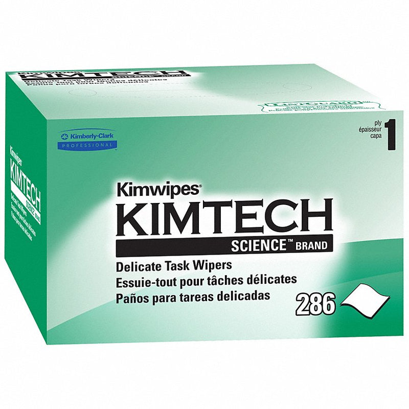 Kimtech Science® Kimwipes® 34-155 Delicate Task Wipers, 1-Ply, 286 Wipes/Box