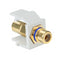 40830-BWL LEVITON CONN RCA FDTHRU BL WH