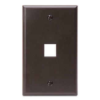 41080-1BP LEVITON Faceplate QuickPort 1 Port Brown