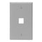 41080-1GP LEVITON Faceplate QuickPort 1 Port Grey