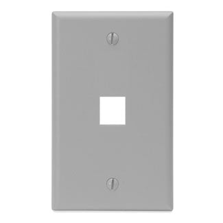 41080-1GP LEVITON Faceplate QuickPort 1 Port Grey