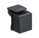 Leviton 41084-BEB QuickPort Blank Insert, Black, 10 Pack