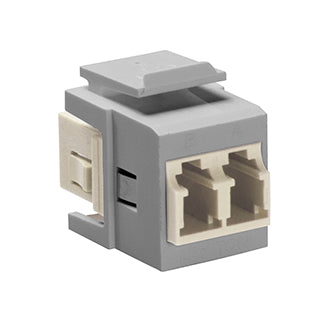 41085-MLG LEVITON QuickPort Duplex LC Adapter, MM, Grey