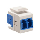 41085-SLW LEVITON QuickPort Duplex LC Adapter, SM/MM, White