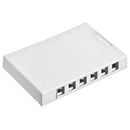 41089-12W Surface Mount Box, Leviton QuickPort, 12 Port, White