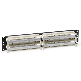 41DR6-2F4 LEVITON Cat 6 110-Style Wiring Block, Rack Mount, 192-Pair