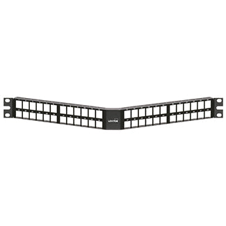 Leviton 49256-D48 QuickPort High Density Modular Rack Mount Patch Panel, 48 Port