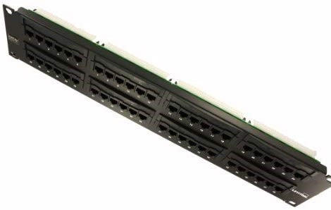 Leviton 5G596-U48 CAT5e Rack Mount Patch Panel, 48 Port