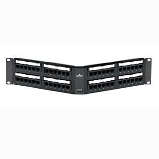 5G597-U48 LEVITON 110-Style Patch Panel, Cat 5e, Angled, 48-Port