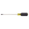 601-6 Klein Tools Screwdriver, Narrow Cabinet Tip, 3/16 Inch Slotted, 6 Inch Shank