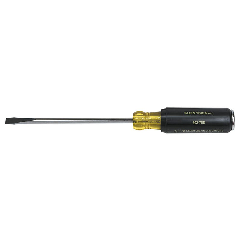 602-7DD Klein Tools Screwdriver, Keystone Demolition Strengthened, 5/16 Inch Slotted