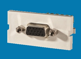 OR-60900376 Ortronics Series II Modular Jack, VGA Coupler, 10 Pack - Fog (Off) White(MOQ: 10)