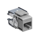 6110G-RG6 Modular Jack, Leviton QuickPort, CAT6A, RJ45, Gray